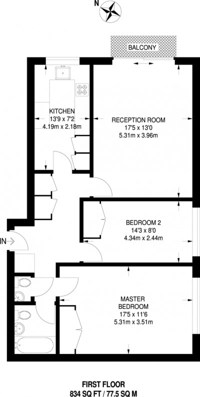 Floorplans For Lancaster Close, Kingston