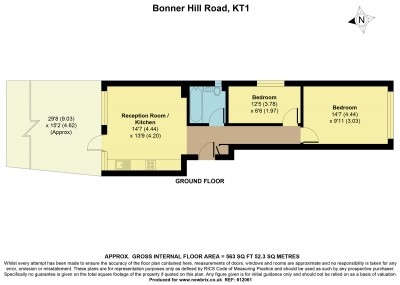 Floorplans For Bonner Hill Road, Kingston Upon Thames