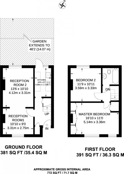 Floorplans For Avenue Road, Kingston Upon Thames