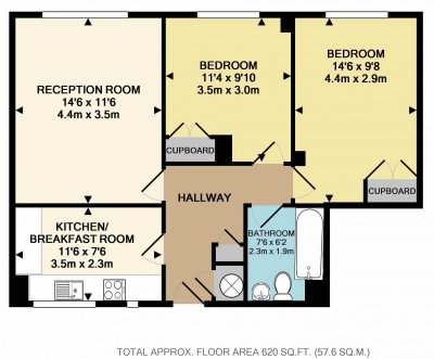 Floorplans For Brockham Drive, London