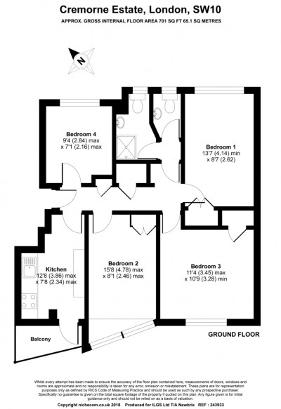 Floorplans For Cremorne Estate, London