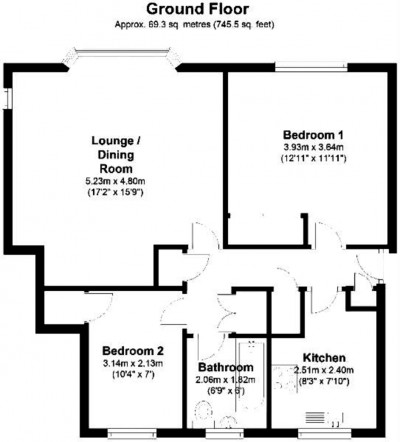 Floorplans For North Parade, Chessington