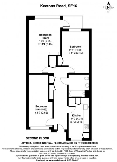 Floorplans For Keetons Road, London