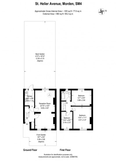 Floorplans For St. Helier Avenue, Morden